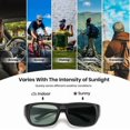 thumbnail image 2 of Gafas de sol polarizadas fotocromáticas inteligentes para hombre y mujer, gafas ligeras para deportes al aire libre, 2 of 8