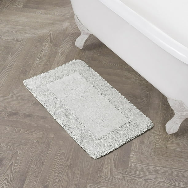 Tapete de Baño Laura Ashley con Borde de Volantes en Algodón 51x86 cm