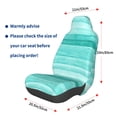 thumbnail image 3 of Daiia Teal Turquoise Printed Car Seat Cover - Waterproof & Sweatproof - Universal Fit, Machine Washable, Non-Slip - Seat Protector for Car, Truck, SUV, Van (1 Pack), 3 of 5