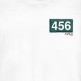 thumbnail image 2 of Junior's Squid Game 456 Patch Graphic Tee White X Large, 2 of 3