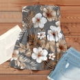 thumbnail image 4 of OIOLOYJM Womens Tube Top Spring Cute Strapless Palm Tree Peplum Top Backless Beach Flowy Casual Clothes Gray XL, 4 of 4