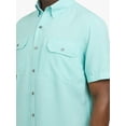 thumbnail image 6 of Chaps Men's and Big Men's Short Sleeve Everyday Performance Chambray Shirt, Sizes S-3XL, 6 of 7