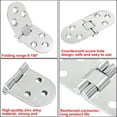 thumbnail image 3 of Versatile Table Folding Flip Top Hinge, Solid Brass Construction Ensures Quality And Longevity For Furniture Upgrades, 3 of 5