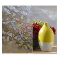thumbnail image 3 of Precut Modern Mosaic Arched Window Film Shade, Self Adhesive Static Cling, 19 inches Diameter, 3 of 5