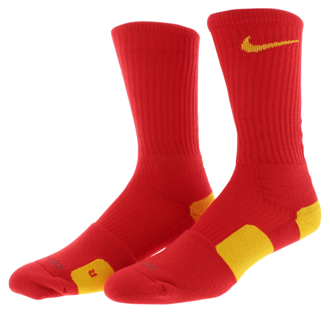 red nike socks basketball