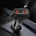 HJKIEUXL Plug in Adapter for Car 300w Ac Charger Adapter Car PD20W Typec+QC3.0 2USB Mobile