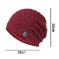 thumbnail image 5 of Sinhoon Hat for Men Winter Warm Hats Knit Slouchy Thick Skull Cap, 5 of 9