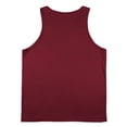 thumbnail image 7 of Men's Solid Blank Sleeveless Tank Tops Workout Training Base Layer Shirts Lightweight Summer Athletic Tops,Wine,M, 7 of 7
