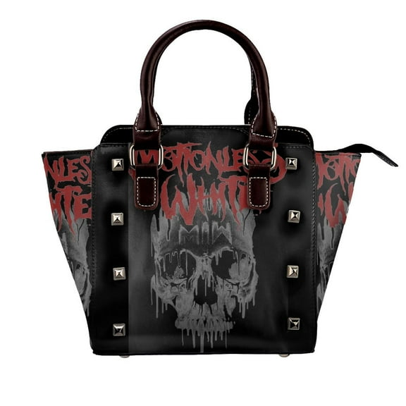 Motionless In White Handbag Leather Rivet Shoulder Bag Luxury Fashion Shopping Tote Bag Shouldbag For Women