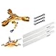 thumbnail image 3 of Microheli CNC Triple White Plastic Blades Conversion Set (Gold) - Blade 230S / 230S V2 (MH-23V2201TWT), 3 of 3