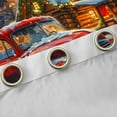 thumbnail image 4 of Manfei Red Farm Truck Black Out Curtains, Merry Christmas Curtains Pack of 2 (42x63 Each) for Kids Boys Girls, Cute Gingerbread House Bedroom Curtains, Luxury Home Decor, 4 of 6