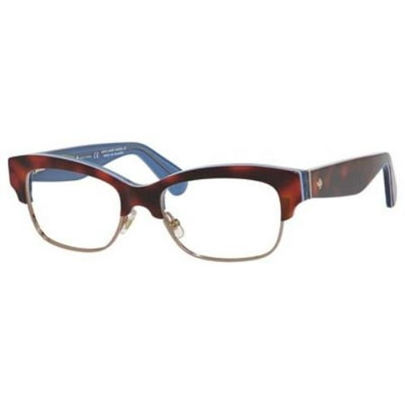 KATE SPADE Eyeglasses SHANTAL 0QTR Havana Blue 52MM