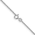 thumbnail image 4 of 14K Solid White Gold 1.1mm Rope Chain Twisted Link Necklace, 4 of 5