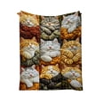 thumbnail image 1 of Vacemry Flannel Fleece Throw Blanket, Cute 9 Squares Sleeping Cats Pattern Soft Warm Cozy Blanket For Home Couch Bed Sofa Office Dorm Decor, 1 of 4
