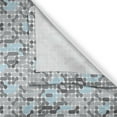 thumbnail image 3 of Ambesonne Geometric Kitchen Curtains, Modern Circular Maze, 55"x39", Pale Blue Charcoal Grey, 3 of 3