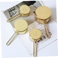 thumbnail image 4 of KALLORY 4Pcs Measuring Cups Kitchen Equipment Baking Measuring Tool Golden, 4 of 5
