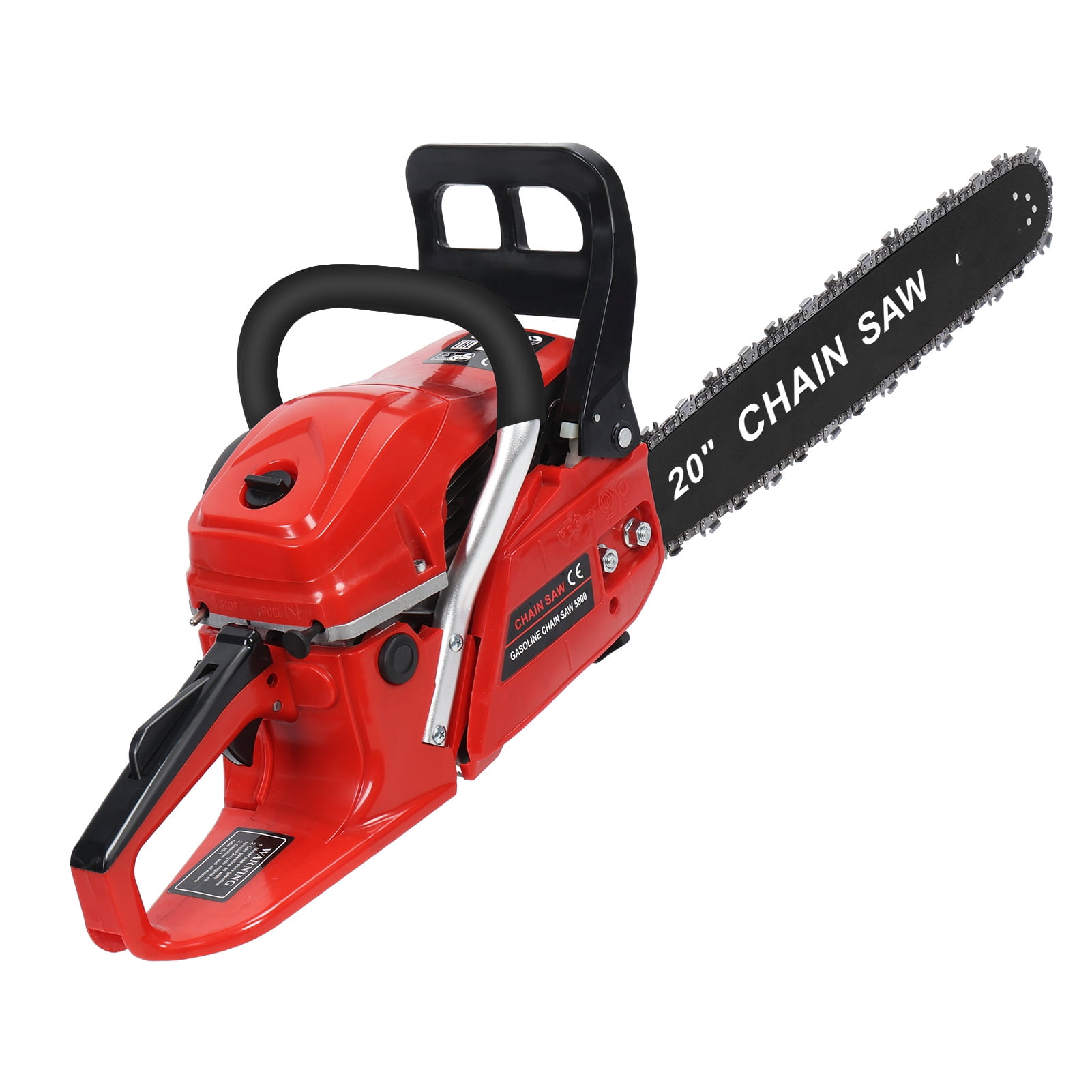 Arlohe 58cc 2200W Gas Chainsaw,20-Inch Professional,Auto Oiler & High-Temp Quenching Chain,Construction & Woodworking Use