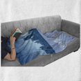 thumbnail image 6 of Minnesota Soft Flannel Fleece Throw Blanket, Starburst Pattern with Blue Tone Silhouette of Minneapolis City, Cozy Plush for Indoor and Outdoor Use, 50" x 70", Night Blue Blue Grey, by Ambesonne, 6 of 6