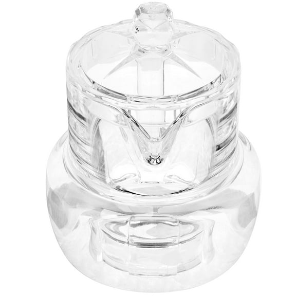 Clear Honey Jar Acrylic Honey Pot Honey Pitcher Lidded Honey Container Syrup Container
