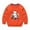 Orange, variant on Odeerbi Kids Boys Girls Halloween Ghost Crewneck Sweatshirts Fall Winter Cotton Sweatshirt Kids Kids Cute Solid Color Halloween Print Long Sleeve Sweatshirts Top Kids Clothes Orange