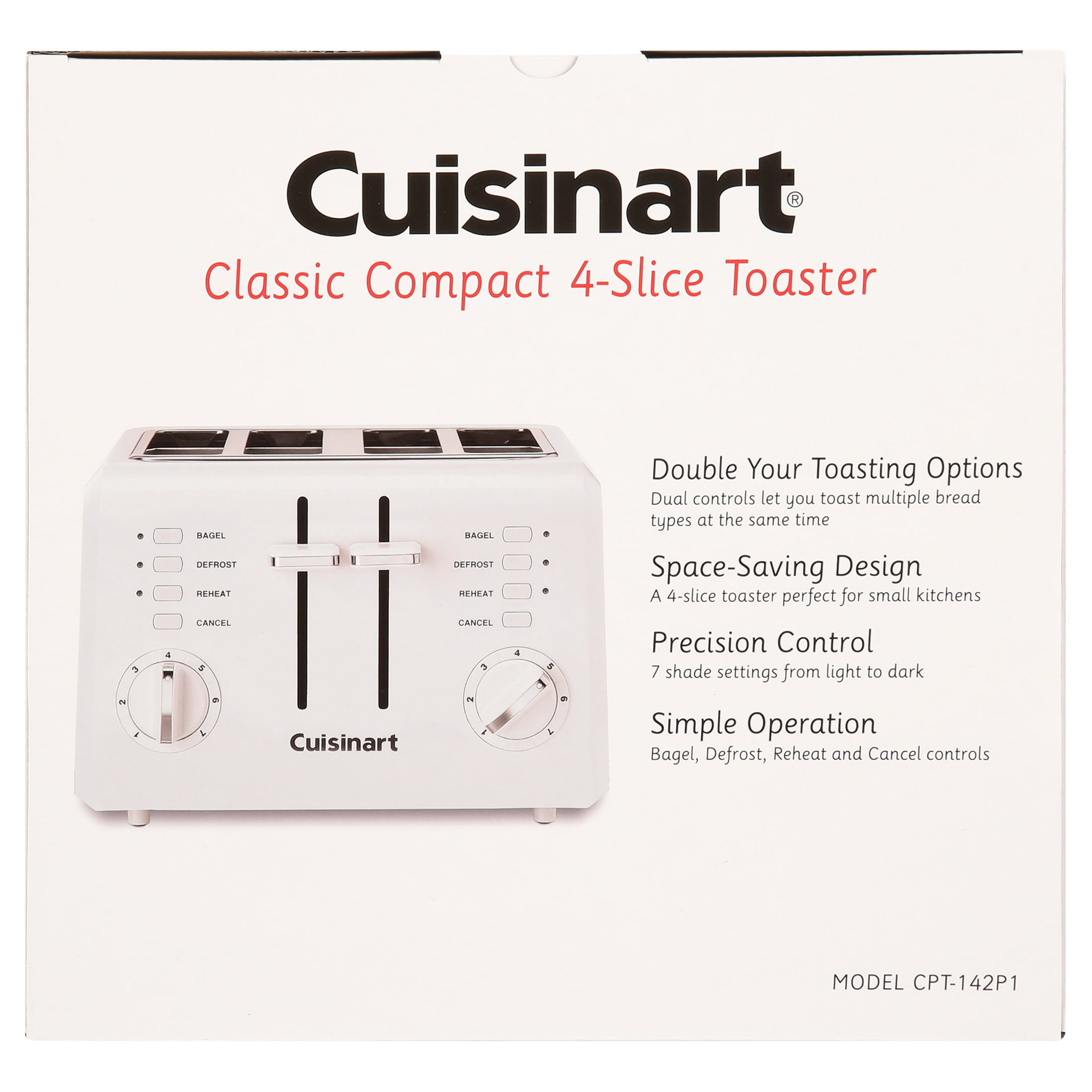Grille-pain 4 tranches Cuisinart, CPT-142C