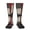 2 Black-2, variant on Women's Knee High Socks Thin Red Firefighter Line Flag Art Outdoor Casual Tube Socks