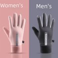 thumbnail image 2 of Guantes cálidos para deportes de invierno para hombres y mujeres, impermeables, a prueba de viento, a prueba de frío, para parejas, ciclismo, conducción, pantalla táctil antideslizante, 2 of 5