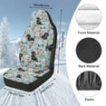 thumbnail image 5 of Garronmavis Dachshund Flower 2 PCS Fluffy Car Seat Covers for Front Seat Cushion Auto Seats Cover Universal fit for SUV Sedan Van, 5 of 7