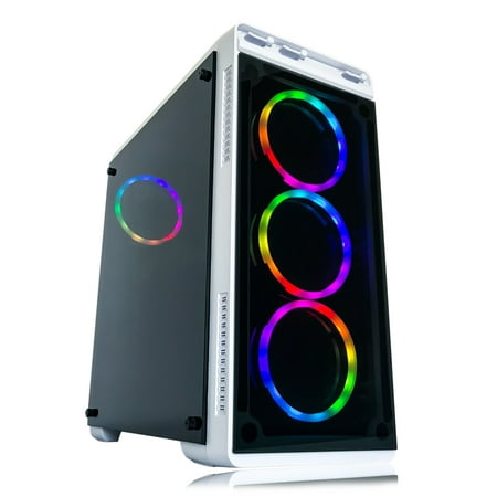 Alarco Gaming PC White Desktop Computer Intel i5 3.10GHz,8GB Ram,1TB HDD,Windows 10 pro,WiFi ,Nvidia GTX 650 1GB, RGB
