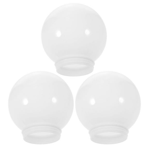 3 Pcs Lampshade Globe Small Ceiling Fan Decorative Light Bulb White