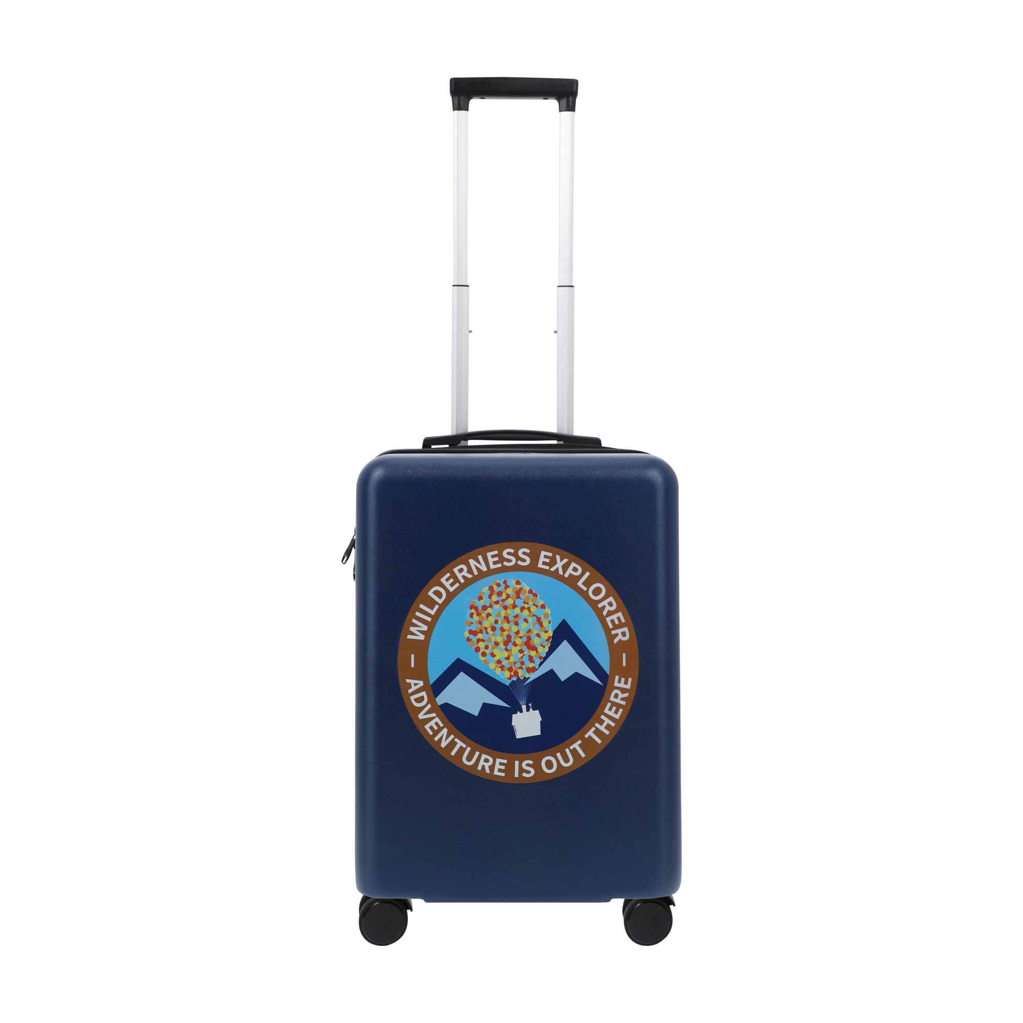 Disney Pixar Up 22.5 Inch Carry On Luggage, Hardshell Rolling Suitcase with Spinner Wheels, Blue