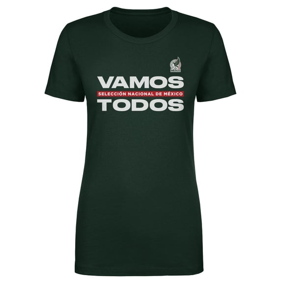 Women's 500 Level Dark Green Mexico National Team Vamos Todos T-Shirt