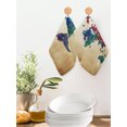 thumbnail image 4 of Vintage Map Kitchen Dish Towels for Drying Dishes Set of 2, Travel World Map Watercolor Splashes Waffle Weave Microfiber Hand Tea Bathroom Towels Quick Dry & Absorbent Towel 12x12, 4 of 7