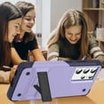 thumbnail image 6 of Samsung Galaxy S21 Ultra 5G Case Military Shockproof Kickstand Cell Phone Cover Protective with Upgrade Hard PC & Premium Soft TPU Kickstand for Galaxy S21 Ultra 6.8 inch Purple, 6 of 14