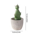 thumbnail image 3 of Mauxuk Faux Cactus Bonsai Plant in Cement Pot - Mini Desktop Decor, Realistic Artificial Succulent - 4.84x2.44 Inches, 3 of 7