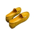 thumbnail image 6 of SIMANLAN Womens Loafers Slip On Boat Shoe Flat Flats Women Lightweight Casual Shoes Ladies Hand-Stitching Moccasin Yellow 7, 6 of 6