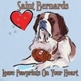 thumbnail image 2 of CafePress - St Bernards Leave Paw Prints On Your Heart Infant - Baby Light Bodysuit, Size Newborn - 24 Months, 2 of 4
