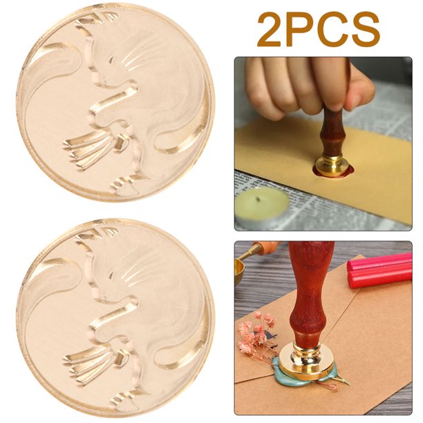 2 Uds Sello Cera Sellado Clásico Cabeza DIY Reemplazar Cobre (MH01)