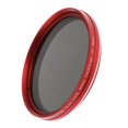 thumbnail image 2 of 40.5-82 mm Densidad Fader Fino 2-400 de Lente para Lente de Cámara con Rosca, Hecho de Óptica - rojo, 49mm Yotijar Filtro de ajuste variable de fader, 2 of 7