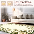 thumbnail image 2 of ODIKA 8'x10' Machine Washable Non-Slip Area Rug, Botanical Style High Traffic Rug, Ivory, 209536, 2 of 7