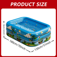 thumbnail image 4 of Arcticwind Inflatable Swimming Pool Oversized Thickened Blow Up Pool Easy Set 70" X 51" X 22" Family Swimming Pool Swimming for Garden,Summer Water Party Outdoor Backyard, 4 of 6