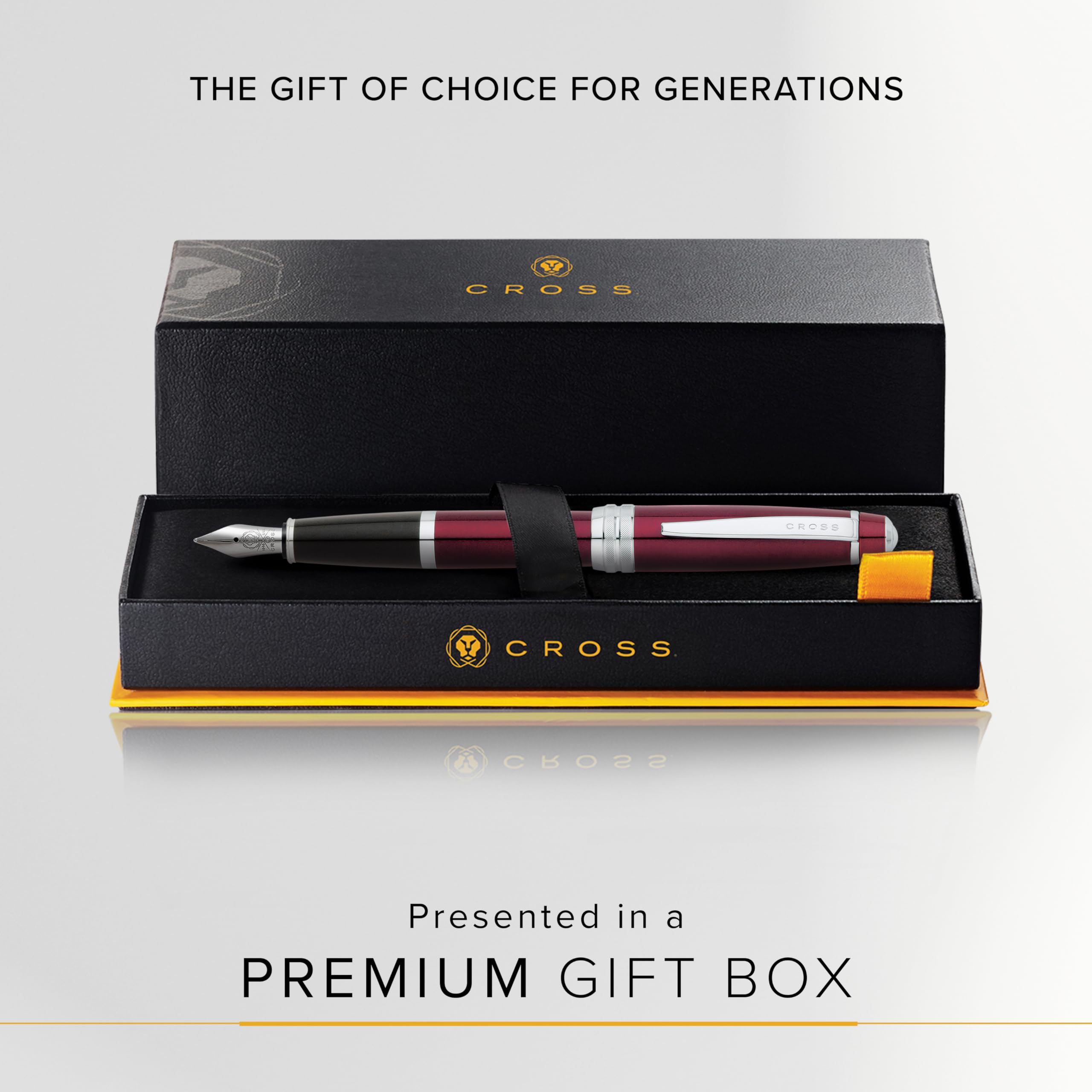 Cross Bailey™ Red Lacquer Medium Nib Fountain Pen