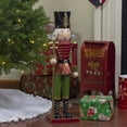 thumbnail image 2 of Northlight 23.75" Red and Green Metal Nutcracker Soldier Christmas Decoration, 2 of 5
