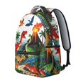 thumbnail image 2 of Cute Dinosaur Pattern Backpack for School,Cute School Bag,Schoolbag with Adjustable Shoulder Straps & Padded Back,15.3"x11"x7.1".﻿, 2 of 6