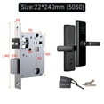 thumbnail image 2 of Smart Door Lock Indoor Password Fingerprint Remote Unlock Keycard Antihijack Tamper Alarm Battery Powered Temporary Charge ,Smart and Convenient, 2 of 7
