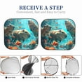 thumbnail image 6 of Haiem Underwater Swimming Guinea Pig Car Windshield Sun Shade (2 Pieces) Foldable Windshield Sun Shade Car Accessories for Truck SUV Pickup-Small, 6 of 7