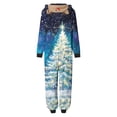 thumbnail image 3 of Penkiiy Matching Christmas Onesie Pajamas for Family, Hooded One Piece Vacation PJs, Cute Printed Holiday Loungewear S Multicolor, 3 of 4