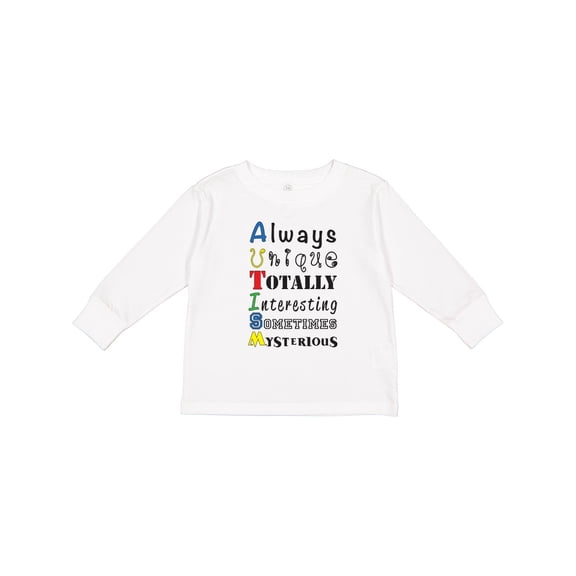 Inktastic AUTISM Boys or Girls Long Sleeve Toddler T-Shirt