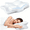 White, variant on Cooling Contour Memory Foam Orthopedic Bed Pillow, Odorless Adjustable Cervical Pillow with Neck Support, Ultra Pain Relief Calming Sleeping Pillow to Promote Deep Sleep, Ideal for Side, Back & Stoma