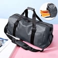 thumbnail image 1 of Bolsa de gimnasio de gran capacidad con funda para carrito | Bolsa deportiva impermeable con separación para ropa seca y mojada y compartimento para zapatos, 1 of 6